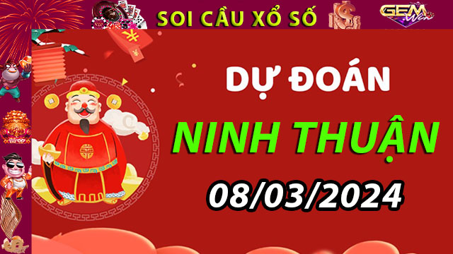 Soi cầu xổ số Ninh Thuận 08/03/2024 – Dự đoán XSMT tại Taigem
