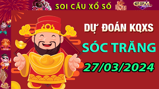 Soi cầu xổ số Sóc Trăng ngày 27/03/2024 – Dự đoán XSST tại Taigem8.win